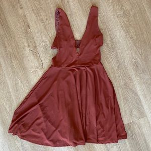 Urban outfitters rust colored dress